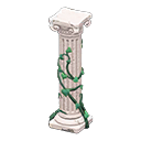 ruined decorated pillar