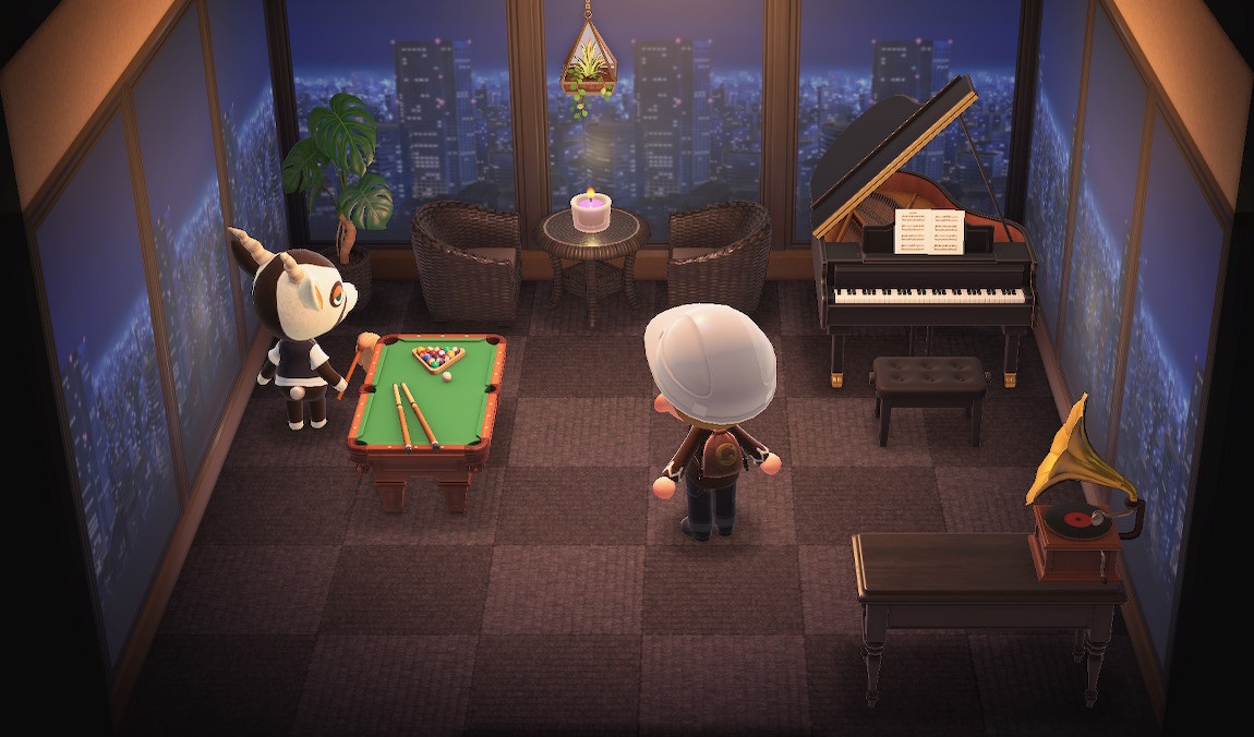 Interior of Zell's house in Animal Crossing: New Horizons