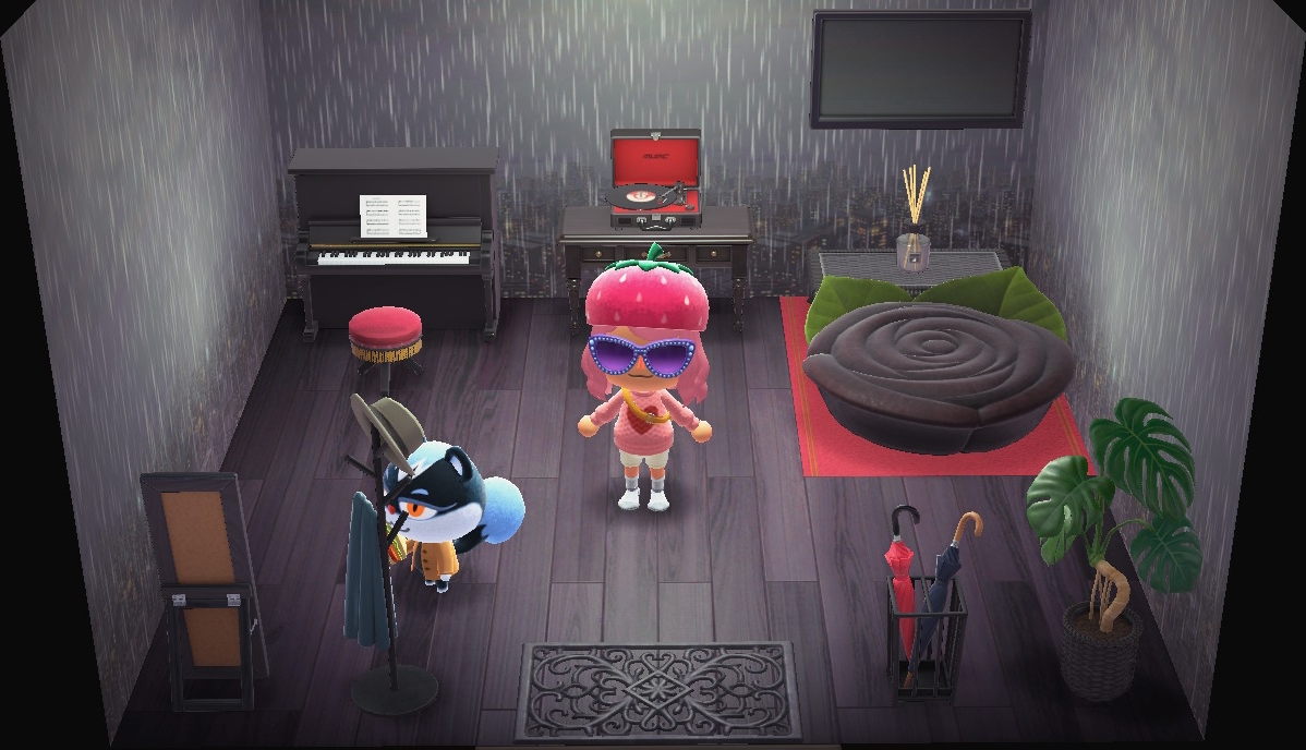 Interior of Tasha's house in Animal Crossing: New Horizons