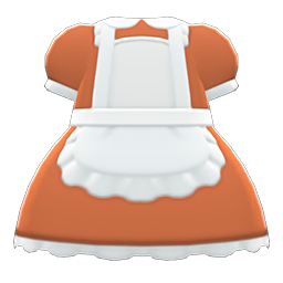 Maid dress's Brown variant