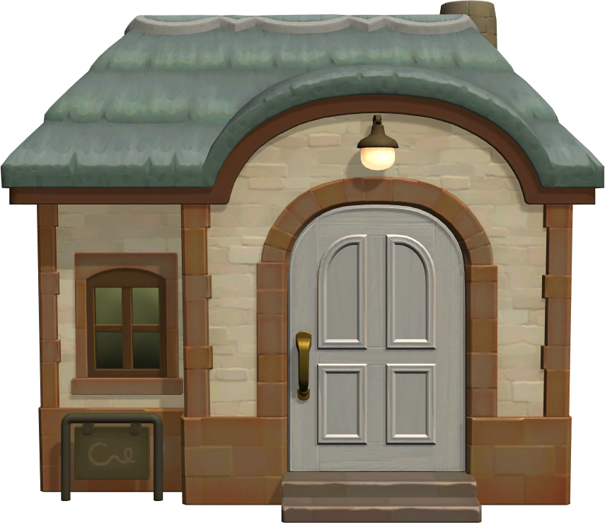 Exterior of Lionel's house in Animal Crossing: New Horizons