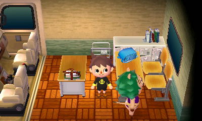Interior of Leopold's RV in Animal Crossing: New Leaf