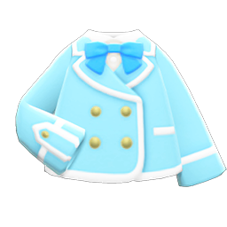 School Uniform with Ribbon (Light Blue) NH Icon.png