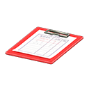 Clipboard (Red - Name List) NH Icon.png