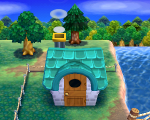 Default exterior of Bam's house in Animal Crossing: Happy Home Designer