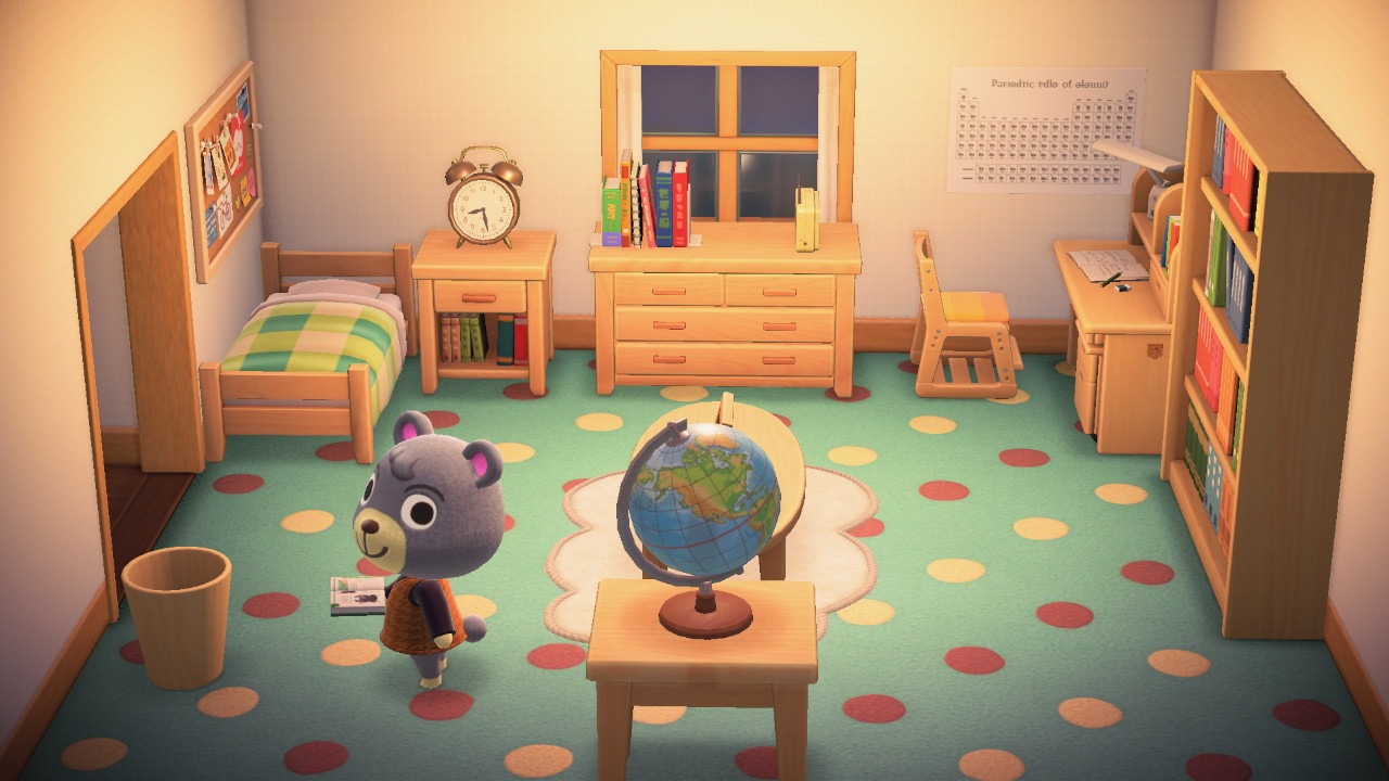 Interior of Olive's house in Animal Crossing: New Horizons
