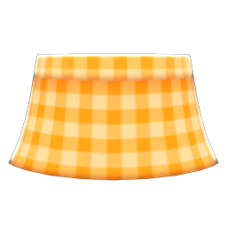 Gingham Picnic Skirt (Orange) NH Icon.png