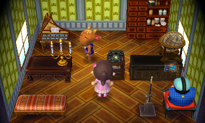 Interior of Billy's house in Animal Crossing: New Leaf