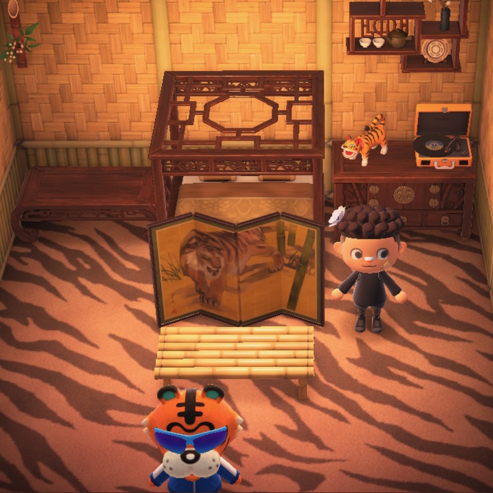 Interior of Rowan's house in Animal Crossing: New Horizons