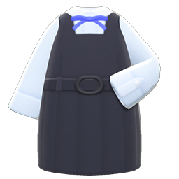 Box-skirt uniform's Black variant