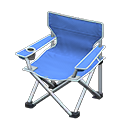 Outdoor Folding Chair (Silver - Blue) NH Icon.png