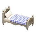 Ranch Bed (Vintage - Blue Gingham) NH Icon.png