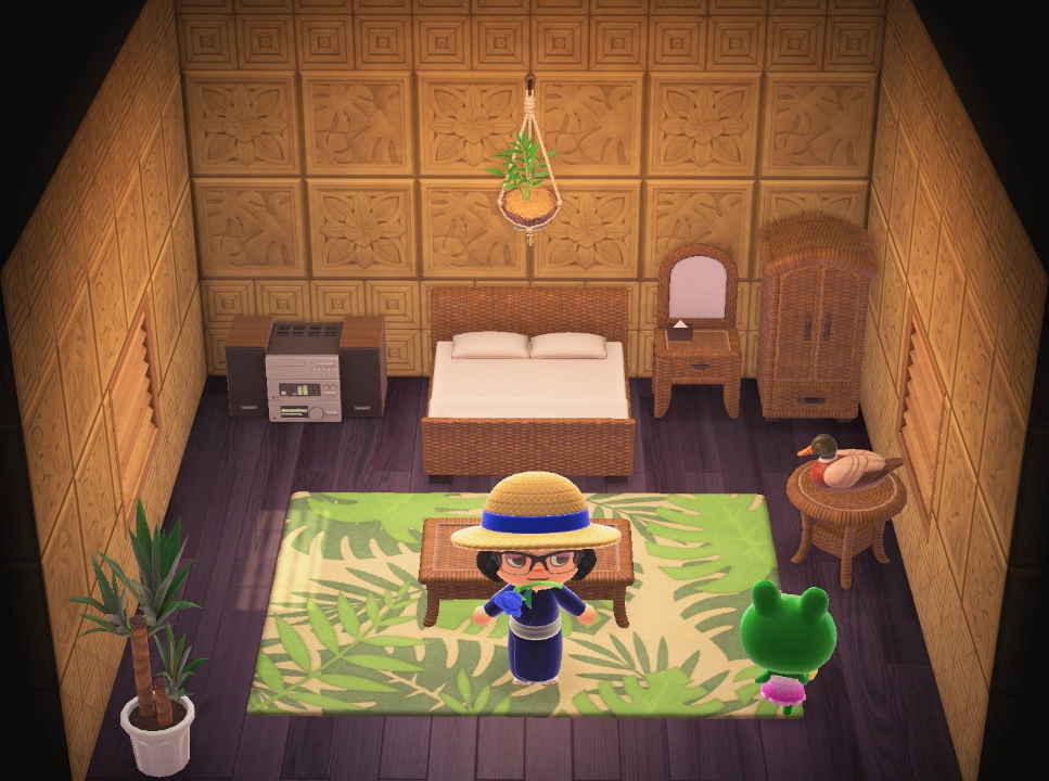 Interior of Jambette's house in Animal Crossing: New Horizons
