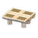 Log Dining Table (White Birch - Bears) NH Icon.png