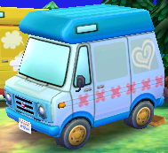 Exterior of Cyrus's RV in Animal Crossing: New Leaf
