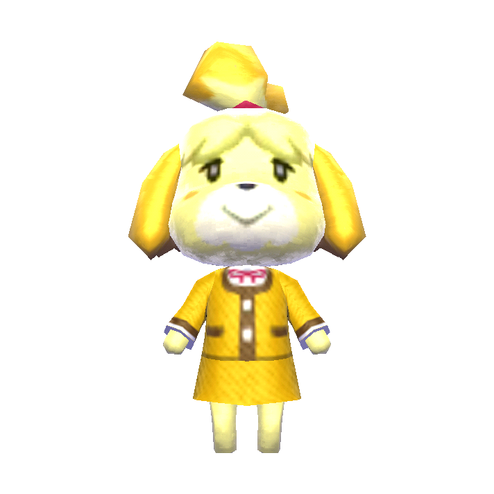 FileIsabelle (winter, yellow skirt) NL Model.png Animal Crossing