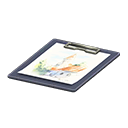 Clipboard (Black - Sketch) NH Icon.png