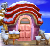 Exterior of Puddles's house in Animal Crossing: New Leaf