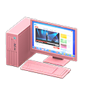 Desktop Computer (Pink - Web Browsing) NH Icon.png