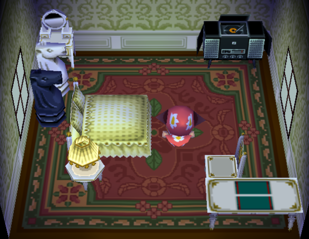 Interior of Annalise's house in Animal Crossing