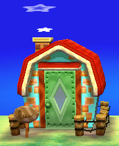 Exterior of Astrid's house in Animal Crossing: New Leaf