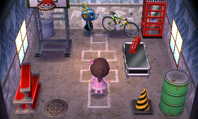 Interior of Bruce's house in Animal Crossing: New Leaf