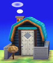 Exterior of Ike's house in Animal Crossing: New Leaf