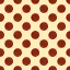 The Cola brown pattern for the polka-dot table.