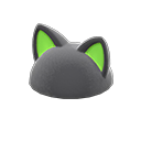Flashy Pointy-Ear Animal Hat (Black) NH Storage Icon.png
