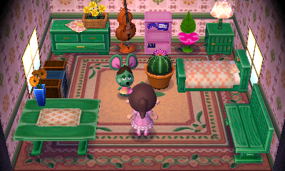 Interior of Anicotti's house in Animal Crossing: New Leaf
