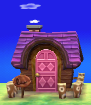 Exterior of Annalise's house in Animal Crossing: New Leaf