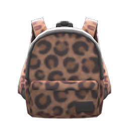 Leopard-print backpack