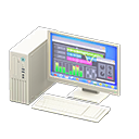 Desktop Computer (White - Digital Audio Workstation) NH Icon.png