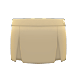 Box-Pleated Skirt (Beige) NH Icon.png