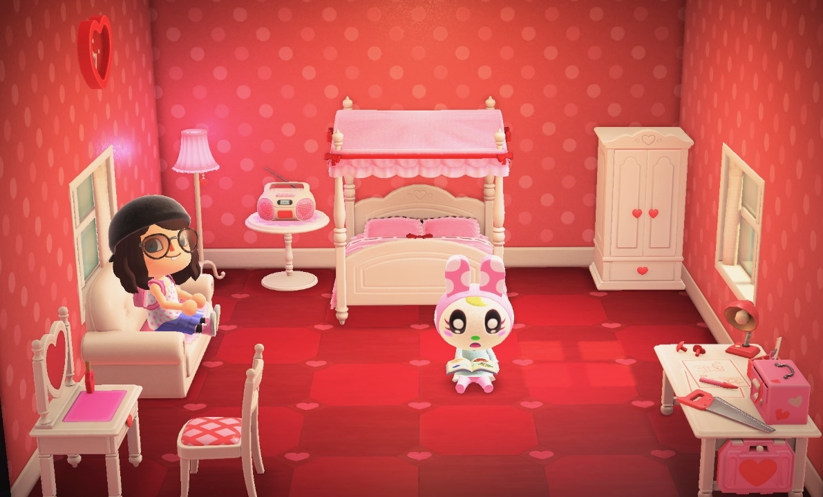 Interior of Chrissy's house in Animal Crossing: New Horizons