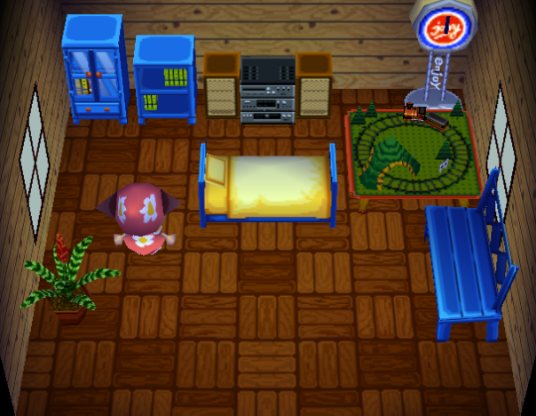 Interior of Flash's house in Animal Crossing