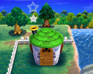Default exterior of Broccolo's house in Animal Crossing: Happy Home Designer