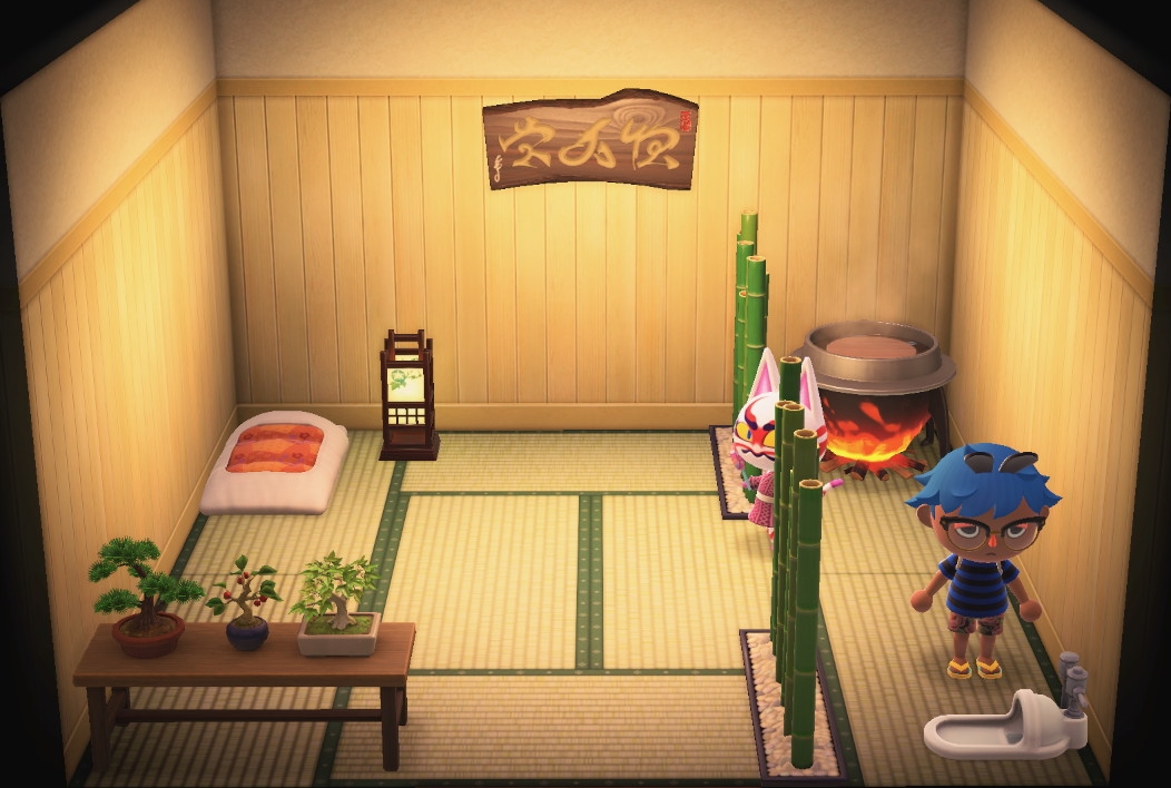 Interior of Kabuki's house in Animal Crossing: New Horizons