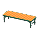 Outdoor Bench (Green - Orange) NH Icon.png