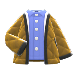 Quilted Jacket (Brown) NH Icon.png