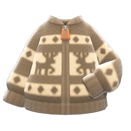 Reindeer Sweater (Brown) NH Icon.png