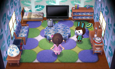 Interior of Carmen's house in Animal Crossing: New Leaf