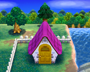 Default exterior of Diva's house in Animal Crossing: Happy Home Designer