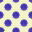 The Grape violet pattern for the polka-dot stool.