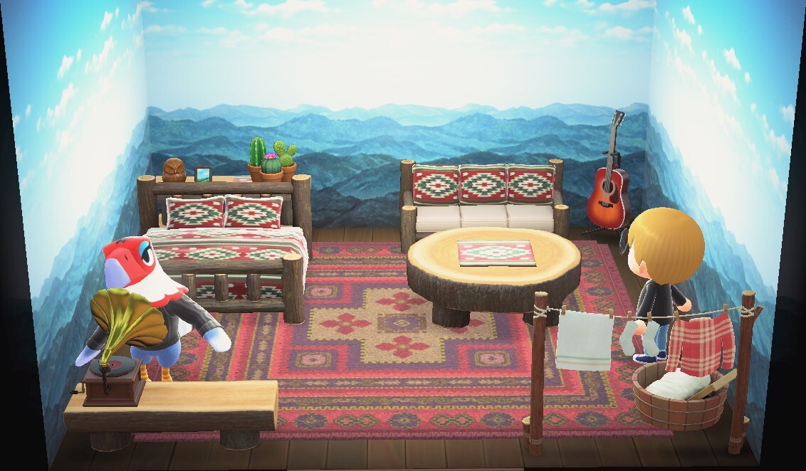 Interior of Amelia's house in Animal Crossing: New Horizons