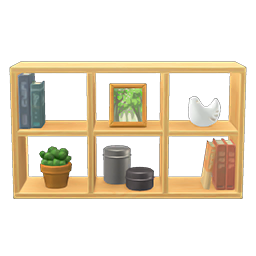 Open Wooden Shelves