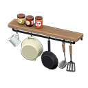 Pots And Pans Rack Kitchen Furniture Item For Animal Crossing New Horizons ACNH 