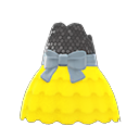 Bubble-Skirt Party Dress (Yellow) NH Storage Icon.png