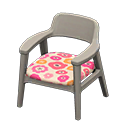 Nordic Chair (Gray - Flowers) NH Icon.png