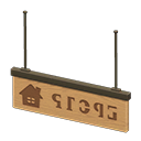 Hanging Guide Sign (Brown - Default) NH Icon.png